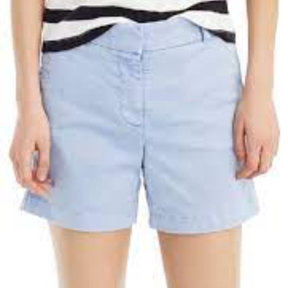 ✅ J.CREW Stretch Chino Shorts In Frosty Sky SIZE 14 SUMMER 22
